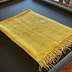 West Elm Yellow Throw